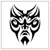 tribal mask image tattoos